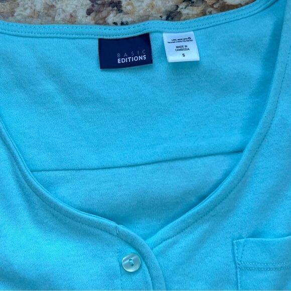 Light Blue Sleeveless Dress with Drawstring - Picture 5 of 5